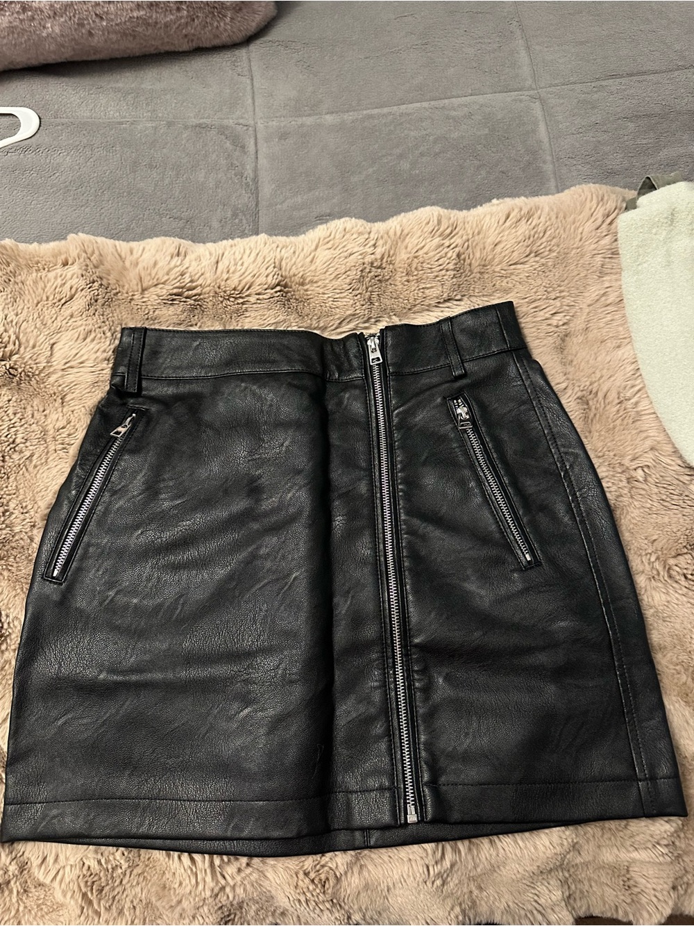 Topshop leather skirt